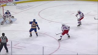 Jeff Skinner gets loose for a breakway... with no stick