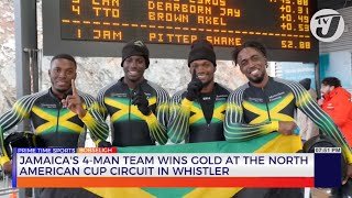Jamaica's 4-Man Bobsleigh Team Wins Gold at the North American Cup Circuit in Whistler