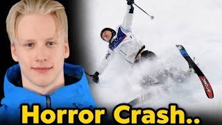 Elias Lajunen Horrific Big Air Crash Video, Milano Cortina, Elias Lajunen, elias syrja crash