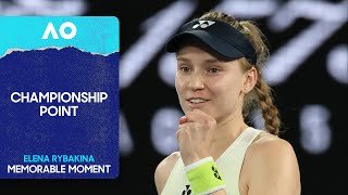 Elena Rybakina Claims Her First AO Title! | Championship Point | Australian Open 2026