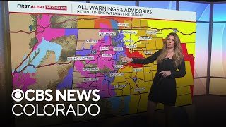 Mountains brace for snow while fire danger hits the Denver area and the plains