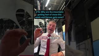 2/16: Why are the mountains getting feet of snow this week and Denver gets none? #colorado #weather