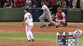 2004 ALCS Gm 5: Clark's hit goes out of play
