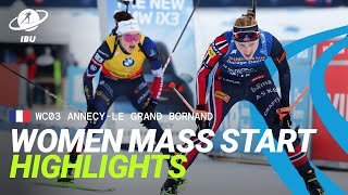 Tightest Mass Start Finish Ever! | Women’s Mass Start Highlights – Annecy - Le Grand Bornand