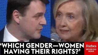 WATCH: Hillary Clinton And Czech Politician Get Into Testy Clash Over Gender Issues