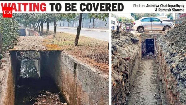 Dug up & never filled: Open pits turn deadly in Greater Noida | Noida News - The Times of India