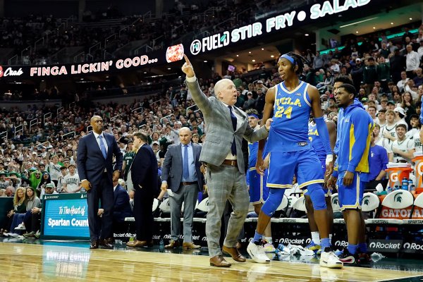 UCLA coach Mick Cronin ejects his own player after technical foul late in blowout loss to No. 15 Michigan State