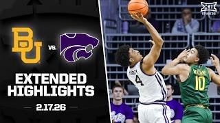 Baylor vs. Kansas State Extended Highlights | 2025-26 Big 12 Men's Basketball