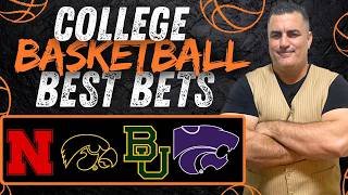 Tuesday College Basketball BEST Picks! Nebraska vs Iowa | Baylor vs Kansas State