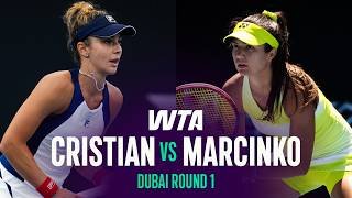 Jaqueline Cristian vs. Petra Marcinko | 2026 Dubai Round 1 | WTA Match Highlights