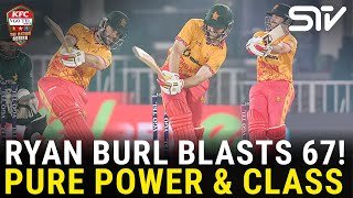 Ryan Burl Blasts 67!💥Pure Power & Class | PAK vs ZIM | Match 04 | Tri Nation Series | PCB | M3W1U