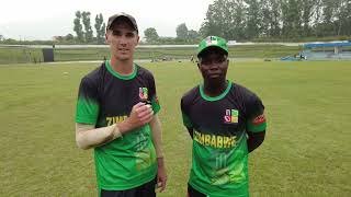 Brad Evans & Tony Munyonga of Zimbabwe A ahead of Nepal challenge in Kathmandu