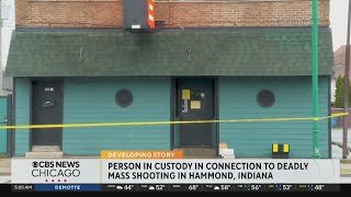 Person of interest in custody after deadly mass shooting in Hammond, Indiana