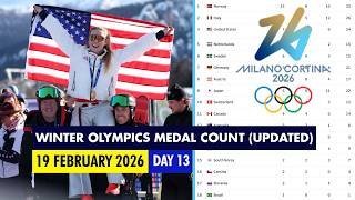 Milan - Cortina 2026 Winter Olympics Medal Count (Updated) - Olympic Games (D 13) - Winter Olympics