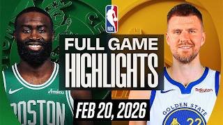 Golden State Warriors vs Boston Celtics Full Game Highlights - February 20, 2026 | NBA 2K26 GAMEPLAY