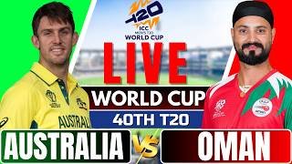 T20 World Cup 2026 live – Australia VS Oman, Live Score & Commentary | live cricket match today
