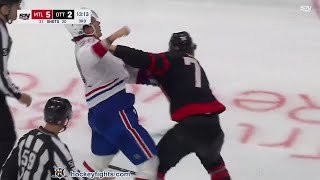 Juraj Slafkovsky vs Ridly Greig Feb 22, 2025