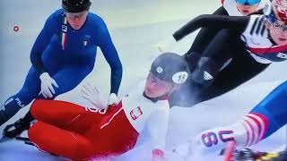 Short Track. Fall, #olympics, Poland, Kamila Sellier, #horrorcrash #milanocortina2026 