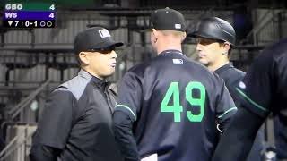 Benches empty after Greensboro's Maikol Escoto punches at Winston Salem's Sam Antonacci