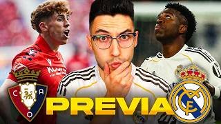 OSASUNA vs REAL MADRID | ¡COMPLICADO SIEMPRE el SADAR! (PREVIA y POSIBLES ALINEACIONES)