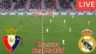 🔴 EN DIRECT : Real Madrid vs Osasuna |  Match complet de La Liga Simulation de jeu vidéo eFootball