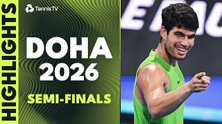 Alcaraz vs Rublev THRILLER; Young Guns Mensik & Fils Do Battle 🔥 | Doha 2026 Semi-Final Highlights