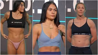 SANDY RYAN • TIAH MAI AYTON • MOLLY McCANN FULL WEIGH IN | WOOD WARRINGTON UNDERCARD #daznboxing 