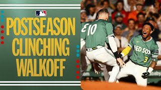 WALK-OFF INTO THE POSTSEASON! The Red Sox clinch a postseason berth with an electric walk-off win! 🔥