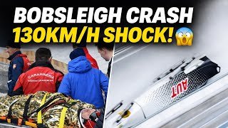 Jakob Mandlbauer Bobsleigh Crash At 130km/h | Winter Olympics 2026 Cortina, Bobsleigh Crash Today 
