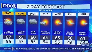 Coastal flood warning, high wind watch amid nor'easter in NY and NJ