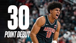 Koa Peat scores 30 points in college basketball debut for Arizona