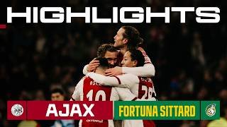 Three points at home 🇧🇪 | Highlights Ajax - Fortuna Sittard | VriendenLoterij Eredivisie