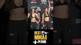 Julianna Miller Ivana Petrovic Face-Off #UFCDesMoines #shorts #UFC #MMA #ufcfighter