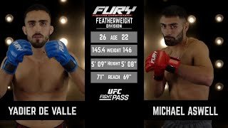 Fury FC 80: Michael Aswell vs Yadier Del Valle | June 25, 2023