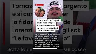 Tomasoni vince l'argento e si commuove per la fidanzata morta sugli sci