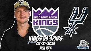Sacramento Kings vs San Antonio Spurs 2/21/26 NBA Free Picks & Prediction | NBA Betting Tips