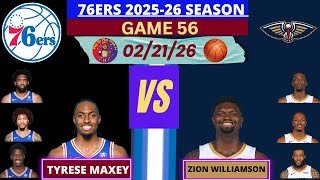 Philadelphia 76ers @ New Orleans Pelicans LIVE | Radio-Style Play-by-Play #pelicans #76ers #sixers