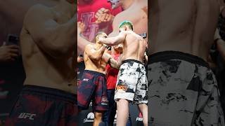 Promessa de LUTA DA NOITE! 🔥 Veja a encarada entre Dan Ige e Melquizael Costa 🇧🇷 #UFCHouston