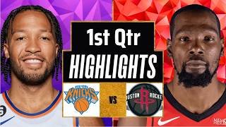 Houston Rockets vs New York Knicks Full Game Highlights 1st Qtr | Feb 21 | 2026 NBA Highlights