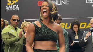 Claressa Shields vs Franchon-Crews-Dezurn • FULL WEIGH-IN, HEATED BRAWL & FINAL FACE OFF