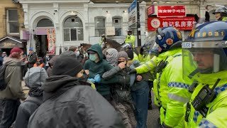 Manchester ERUPTs Antifa and patriots toe to toe in Manchester 