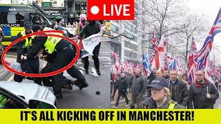 🚨BREAKING: CHAOS Erupts As ANTIFA Attack British Patriots In Manchester!!