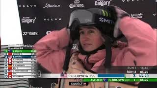 2025 CALGARY WOMENS HALFPIPE SVEA IRVING 3rd
