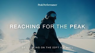 Svea Irving and Hunter Hess take on the 22ft ice wall