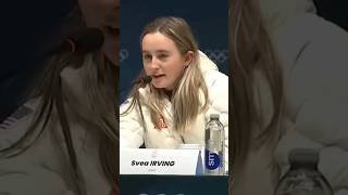 Team USA athlete Svea Irving says America is going through a “tough time” under Trump.
