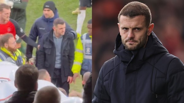 VIDEO: Furious ex-Arsenal star Jack Wilshere dragged away from Luton fans by his own players in ugly scenes | Goal.com