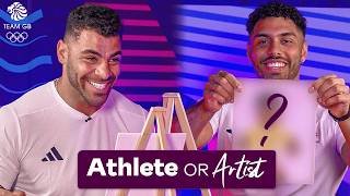 "You Look Like An Egg!" | Bobsleigh stars Taylor Lawrence & Leon Greenwood play Athlete or Artist 🎨