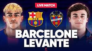 🔴 BARCELONE - LEVANTE LIVE / 🚨LE BARCA PEUT REPASSER LEADER !  / 🔥VICTOIRE OBLIGATOIRE ! / LIGA
