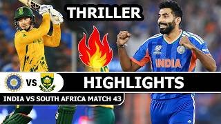 India Vs South Africa ICC T20 CRICKET WORLD CUP 2026 Highlights Match 43 | Ind Vs Sa
