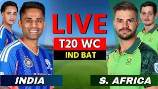 🔴Live: India vs South Africa, Super 8, T20 World Cup, Cricket Live Match Scores, Commentary, IND BAT